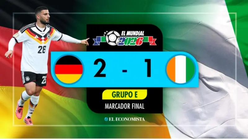 Alemania vence 2-1 a Costa de Marfil
