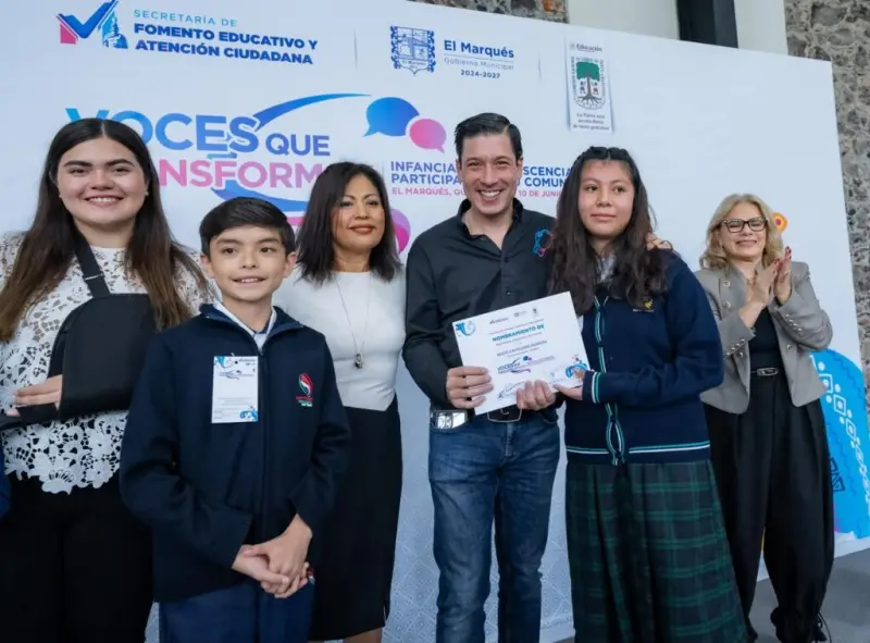 Realizan Cabildo Infantil en El Marqués con 51 estudiantes