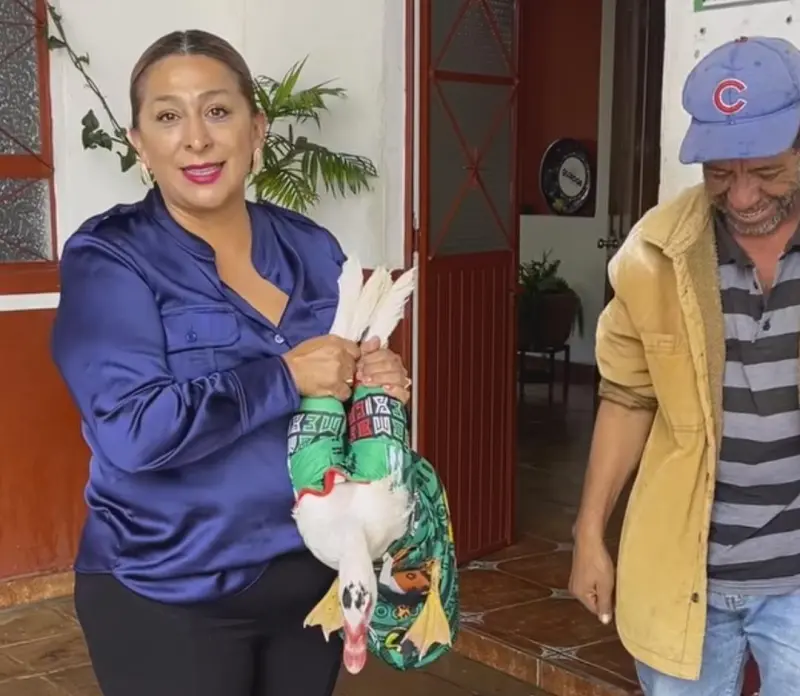 Alcaldesa de Quiroga, en controversia por presunto maltrato a un pato 