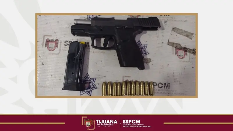 Detienen a presunto extorsionador armado en la colonia Sánchez Taboada