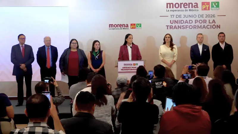 Morena, PT y PVEM definen reglas para elegir aspirantes rumbo a elecciones de 2027