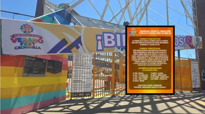Ya anunciaron reembolsos de boletos tras fracaso del Verano Cachanilla Fest hace casi dos semanas