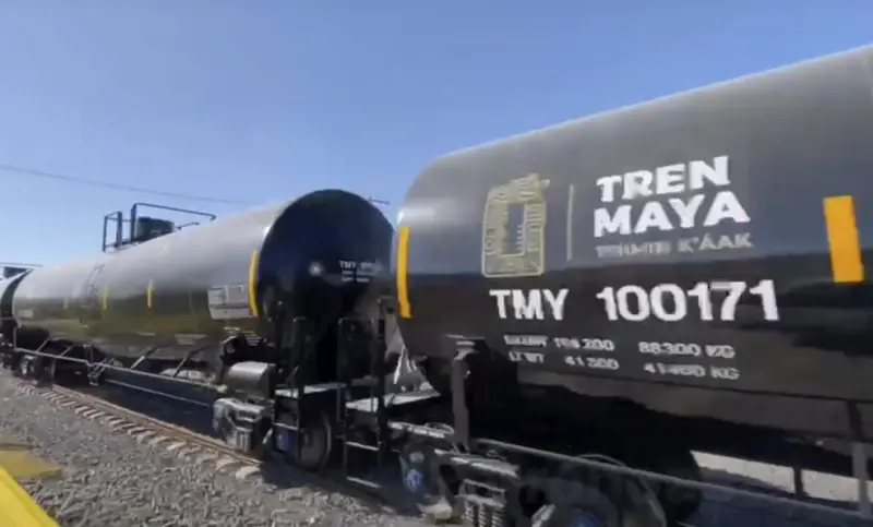 Obras del ramal del Tren Maya Poxilá-Progreso superan el 50% de avance