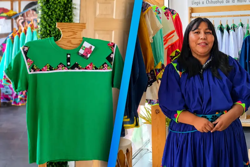 Artesanas Rarámuri lanzan su propia playera mundialista inspirada en la Selección Mexicana