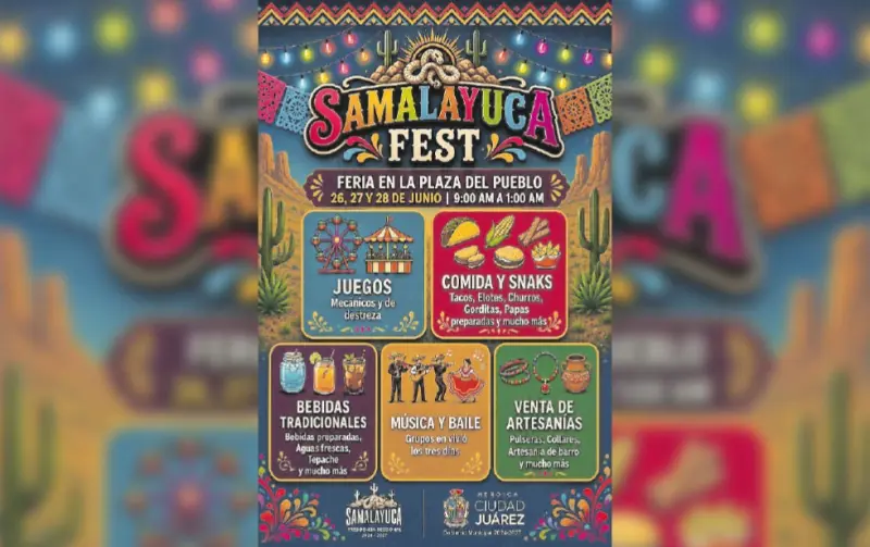 Alistan festival en Samalayuca