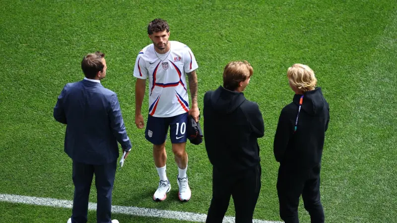 Christian Pulisic de Team USA quedará fuera del partido contra Australia por una lesión