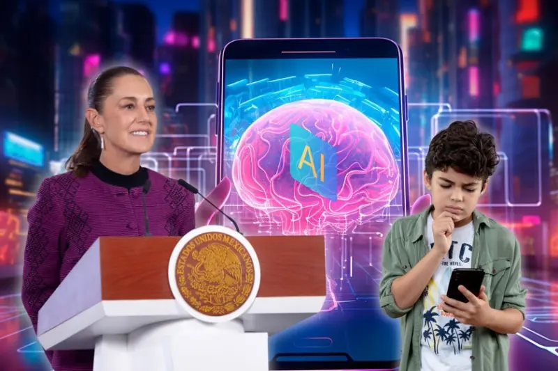Sheinbaum quiere regular el tiempo que los niños usan pantallas. Dice que ya es un problema de salud