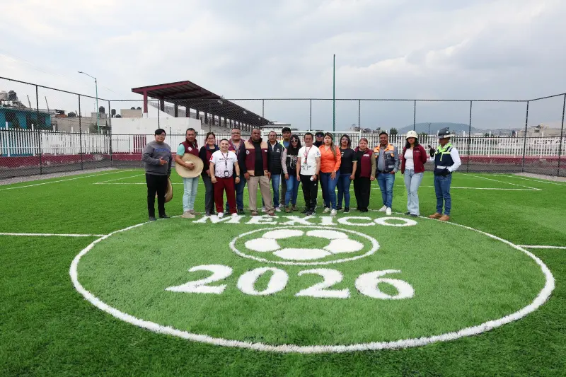 Inicia en Chimalhuacán el Mundial Social con nueva cancha de futbol 5