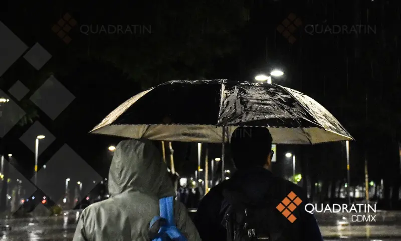 Registra CDMX lluvias fuertes en 4 alcaldías de CDMX