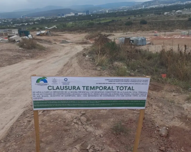 Clausuran obras de desarrollo habitacional en la zona norte por irregularidades ambientales