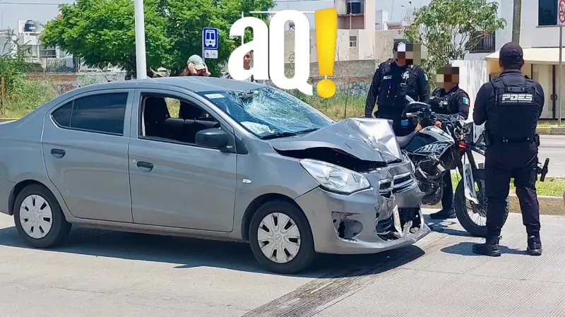 Choque deja motociclista herido en carretera a Tlacote