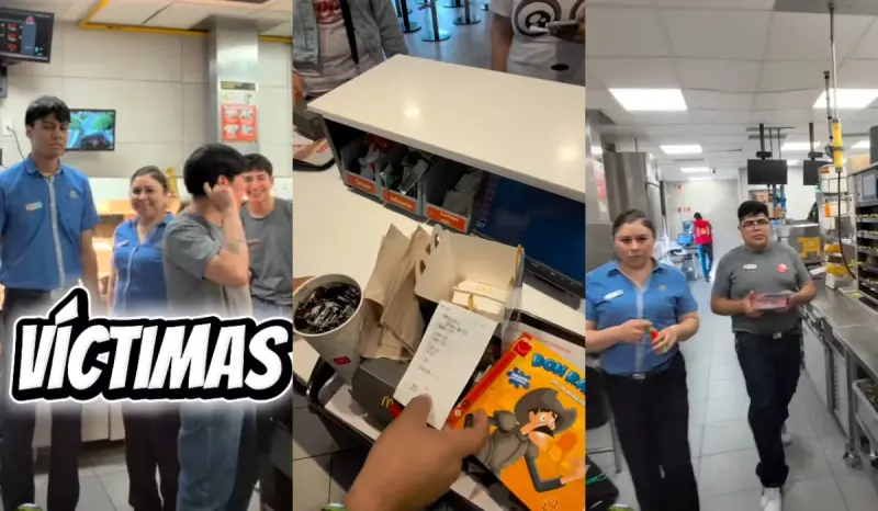 “Se puso a repartir órdenes y atender a clientes”: Joven finge trabajar en McDonald’s y nadie se da cuenta