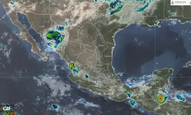 Para este viernes, lluvias de fuertes a muy fuertes en medio país