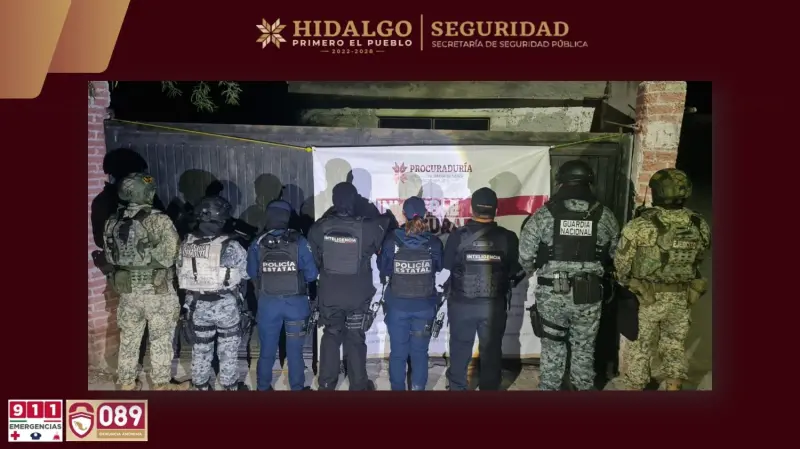 Aseguran más de mil 600 dosis de droga en cateo realizado en Ixmiquilpan