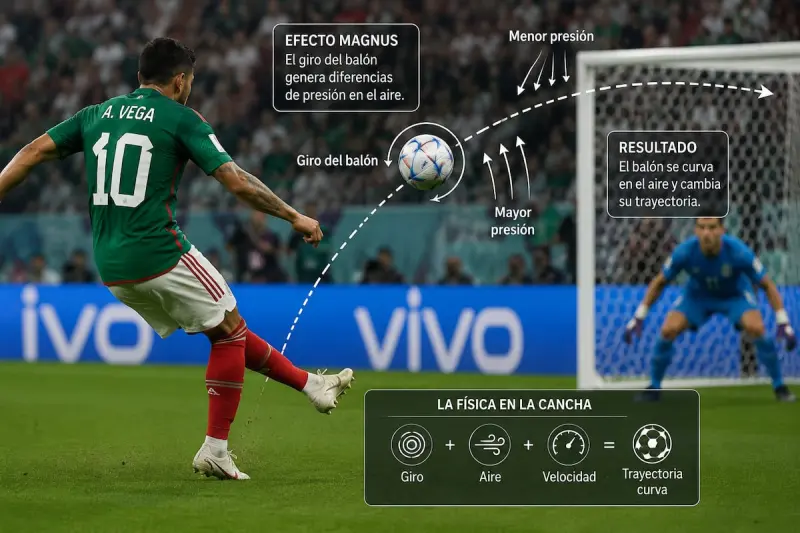 Detrás de cada golazo hay ciencia: UNAM explica el secreto del “chanfle”