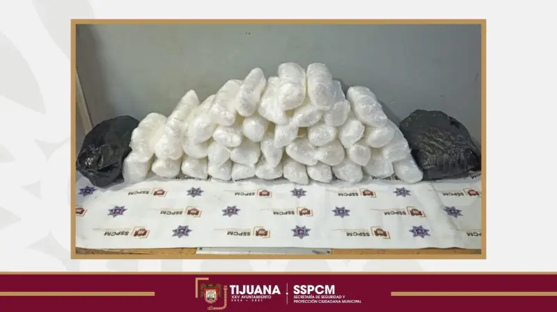 Decomisan más de 17 kilos de presunto cristal en vehículo bajo modalidad de ‘mula ciega’ en Tijuana