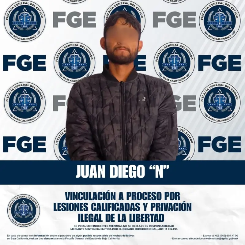 Vinculan a proceso a hombre acusado de secuestro y brutal golpiza en San Quintín
