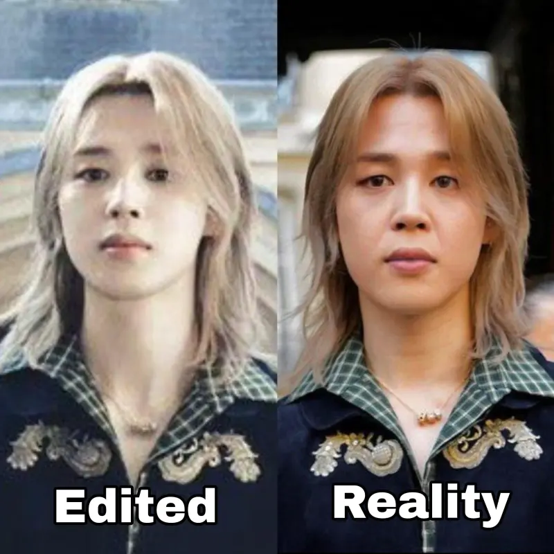 Exponen a Jimin de BTS por extrema edición de sus fotos