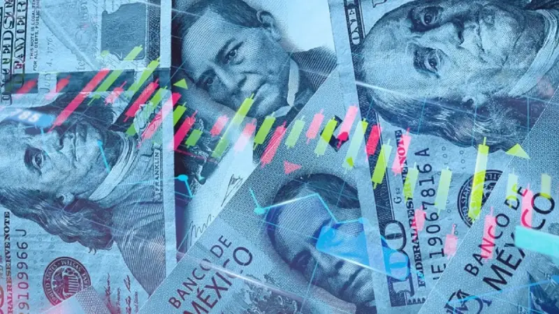 Peso mexicano avanza frente al dólar en sesión acotada; registra moderada caída semanal