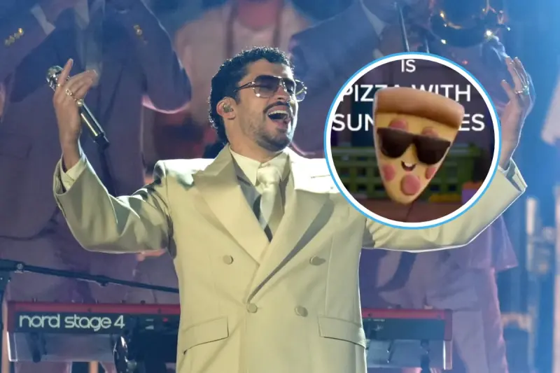 Muestran escenas de Bad Bunny en Toy Story 5: así suena su personaje “Pizza con Gafas de Sol”
