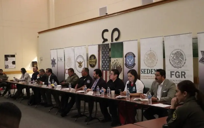 La SSPM destaca reducción de homicidios en mesa de seguridad binacional