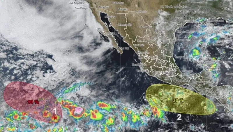 Potenciales ciclones ‘Amanda’ y ‘Boris’ son vigilados en el Pacífico: ¿Dónde están y afectarán a México?