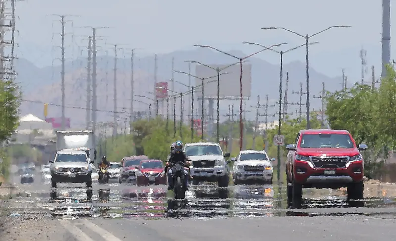 Onda cálida dejará temperaturas de hasta 45°C en Sonora; también se esperan lluvias y rachas de viento