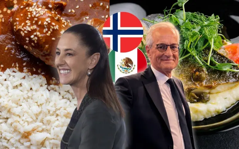 Mientras en México comer mole, pozole y tacos al pastor es normal, en Noruega disfrutan del salmón, bacalao y guisos de cordero en sus platillos