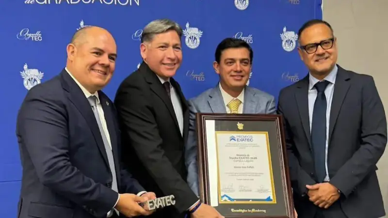 Nesim Issa Tafich es galardonado con el Premio al Mérito EXATEC-Laguna por su destacada trayectoria empresarial