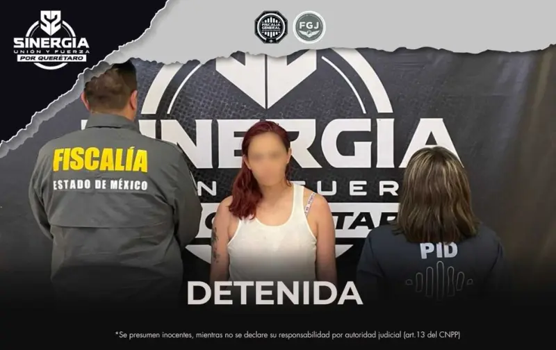 Detienen en Querétaro a mujer buscada por narcomenudeo en el Estado de México