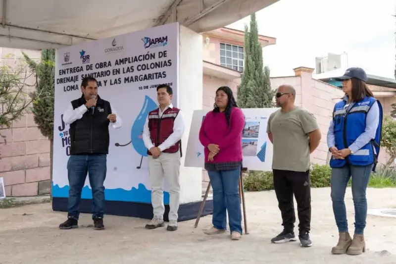 JAPAM y CONAGUA entregan drenaje sanitario en Loma Bonita y Las Margaritas