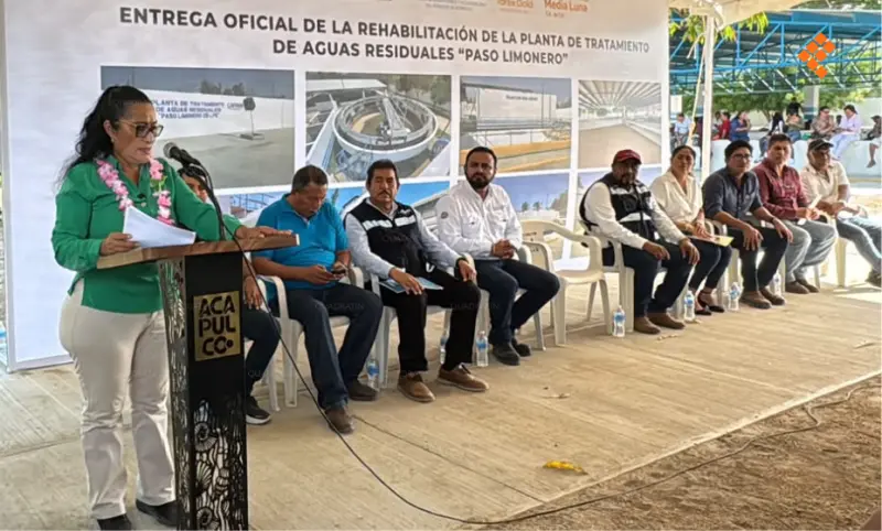 Rehabilita Media Luna planta tratadora de aguas residuales en Acapulco