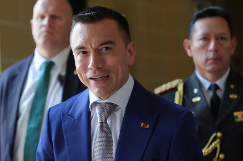 Noboa no se pierde el Mundial: Viaje del presidente de Ecuador a EU vuelve a coincidir con partido de su país