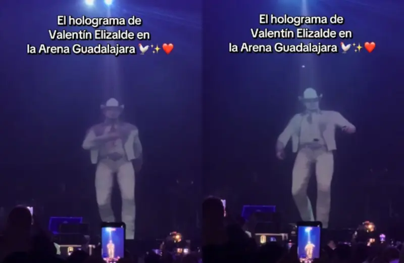 Valentín Elizalde reaparece en Guadalajara gracias a un holograma; así fue el homenaje que emocionó a miles de seguidores