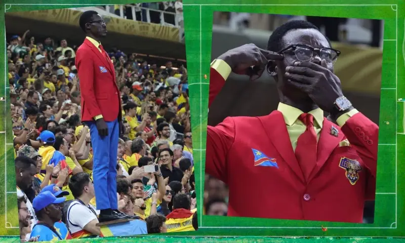 ¿Quién es Lumumba Vea, el hincha que brilló en Guadalajara y convirtió la tribuna del Congo en monumento?