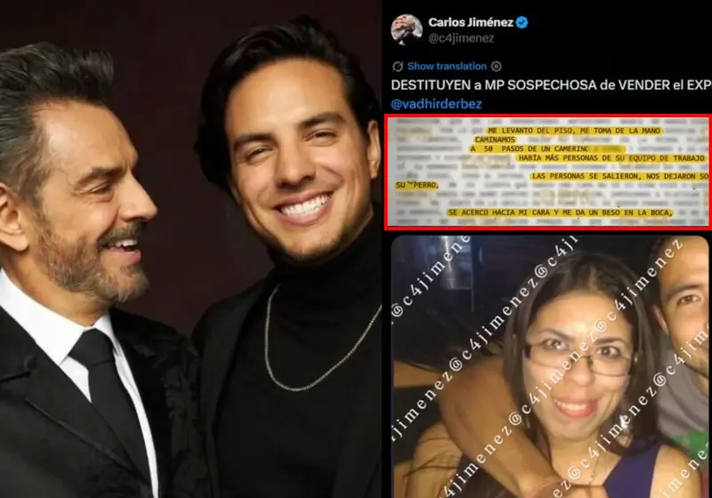 Caso Vadhir Derbez. Destituyen a funcionaria de la Fiscalía de la CDMX por “vender” el expediente del actor