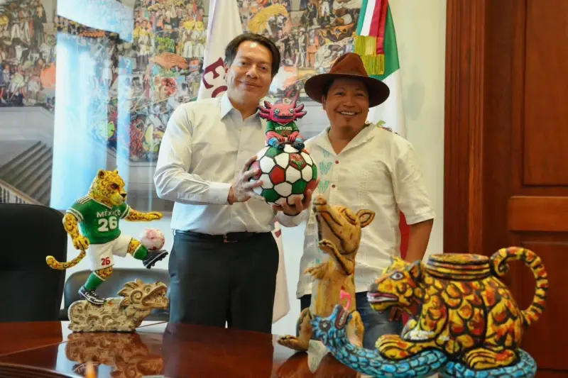 Lleva artista oaxaqueño nahuales y fútbol al Museo del Muralismo