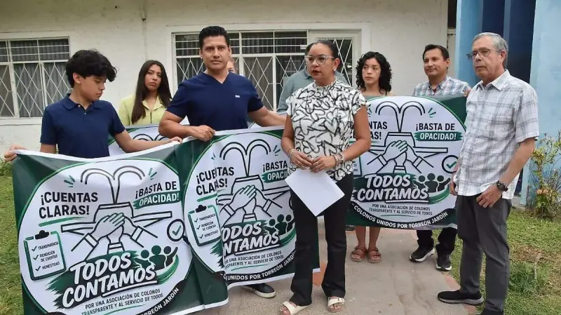 Colonos de la Torreón Jardín endurecen protestas y exigen cuentas claras a su asociación
