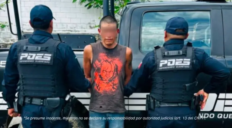 PoEs detiene en Jalpan a persona con orden de aprehensión vigente por robo