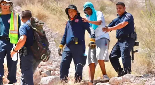 Utiliza drones Policía de Torreón para rescatar a familia en el Puerto Noas