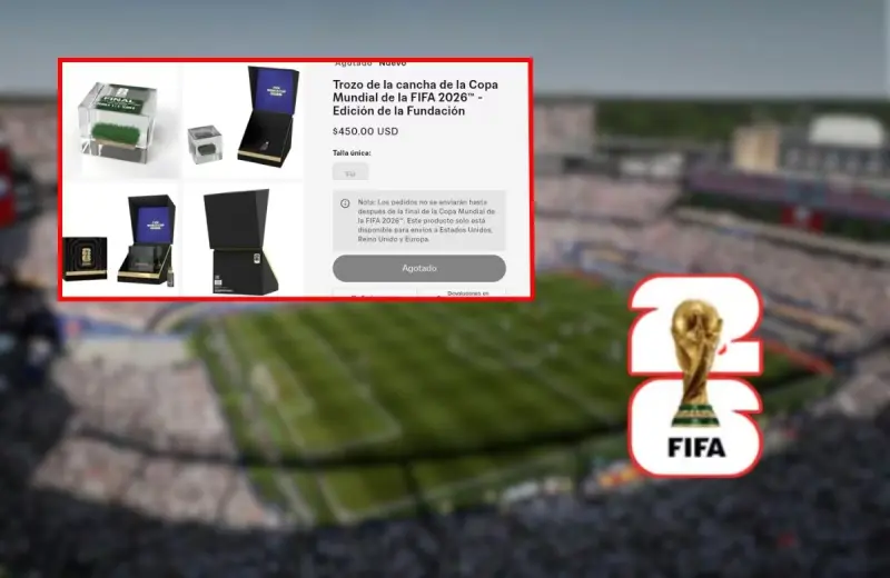 FIFA pone a la venta bloques de acrílico con césped auténtico donde será la final de la Copa Mundial 2026: este es su precio, qué incluye la pieza y cómo puedes comprarla