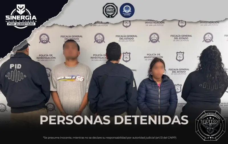 Detienen en San Luis Potosí a dos personas por robo a supermercado; eran buscadas por autoridades de Querétaro