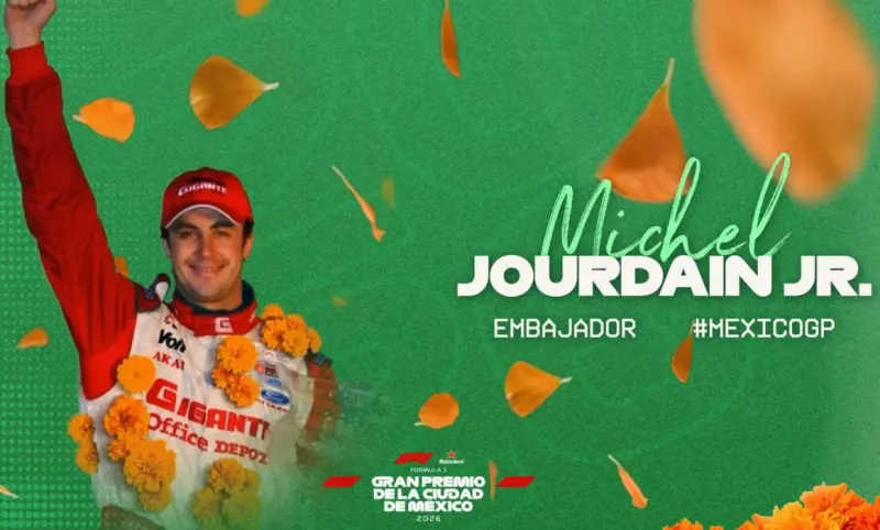 Designan a Michel Jourdain como embajador del Gran Premio de México 2026