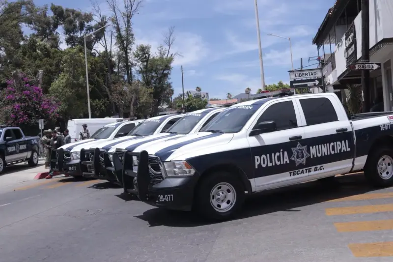 Incorporan 10 nuevas patrullas a la Policía Municipal en Tecate