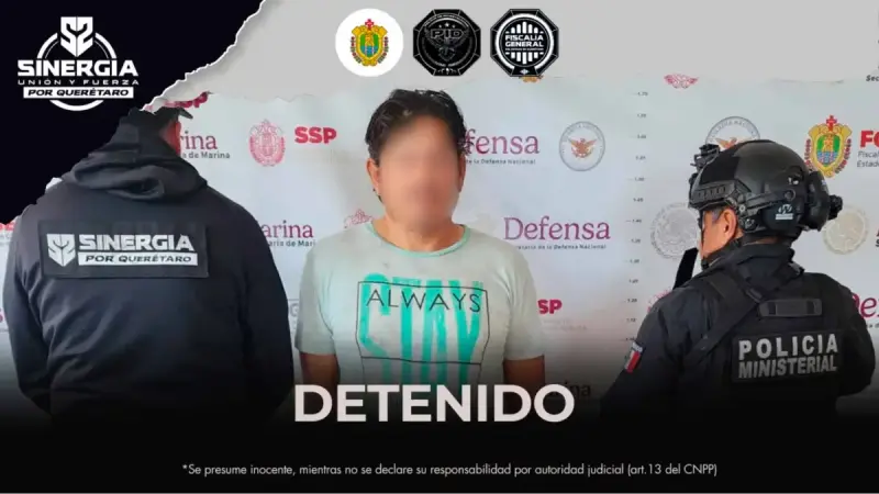 Sinergia detiene a sujeto en Veracruz por delitos cometidos en Querétaro.
