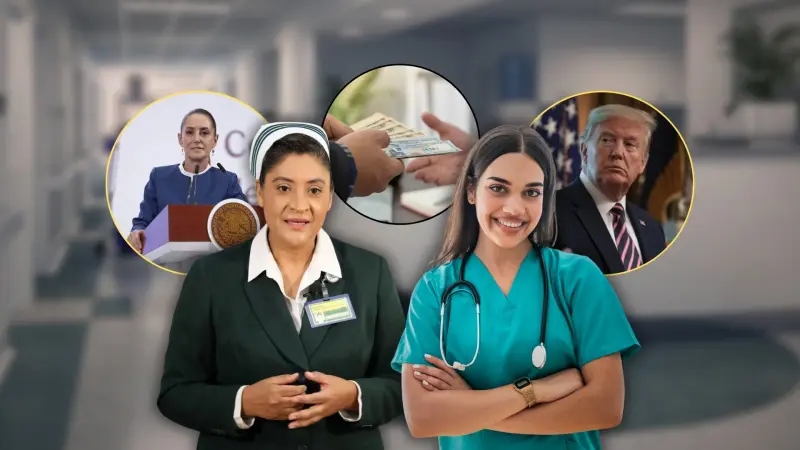 Mientras en México una enfermera gana de 8 a 18 mil pesos al mes, en EEUU su salario puede superar los 100 mil y con mejores incentivos