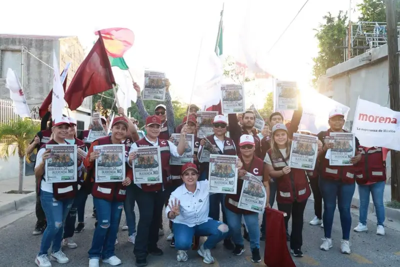 Vecinos de Cuatro Olivos se suman al recorrido de Célida López