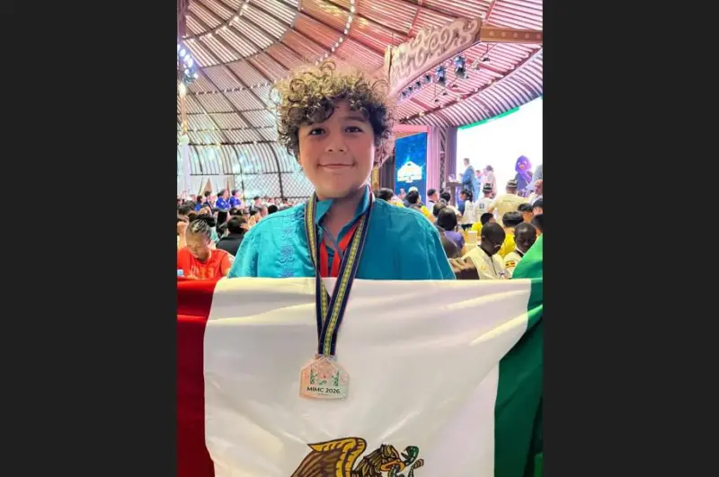 Niño coahuilense conquista bronce en Olimpiada Internacional de Matemáticas en Mongolia