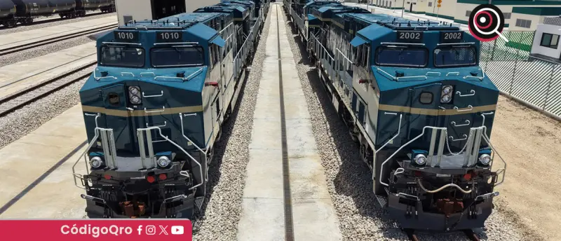 Llegan las primeras 12 locomotoras del Tren Maya de Carga