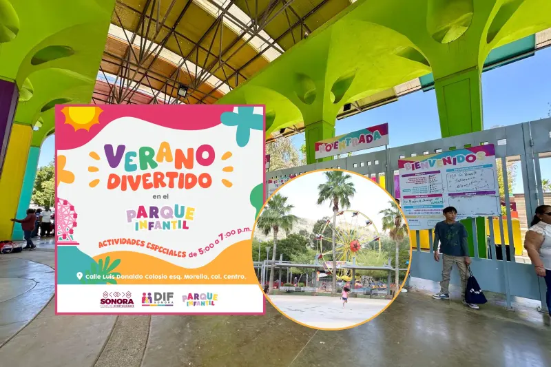 Estas vacaciones de verano, el Parque Infantil de Hermosillo tendrá talleres gratuitos, cine y fiesta de espuma del 21 al 31 de julio